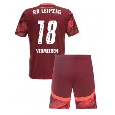 RB Leipzig Arthur Vermeeren #18 Bortedraktsett Barn 2024-25 Kortermet (+ korte bukser)